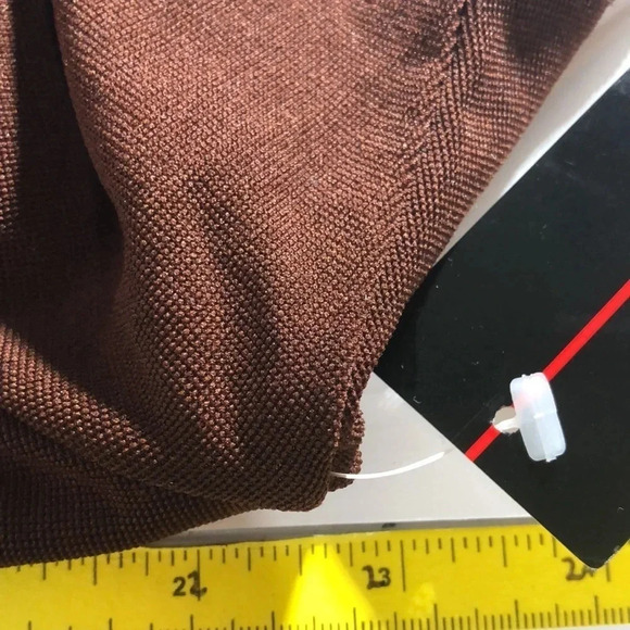 ZIO Brown Floral Embellished Stretch Top - Picture 7 of 8